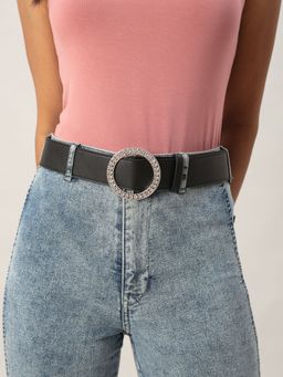 Twenty Dresses by Nykaa Fashion - Black My Moment To Shine Belt