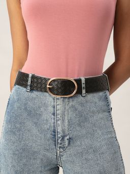 Twenty Dresses by Nykaa Fashion - Black Keeping It Together Belt