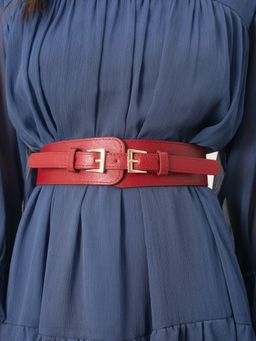 Twenty Dresses by Nykaa Fashion - Maroon Two Is Better Belt