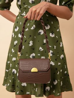 Twenty Dresses by Nykaa Fashion - Brown Look At Me Go Sling Bag