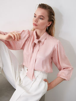 Trendyol - Pink Patterned Casual Top