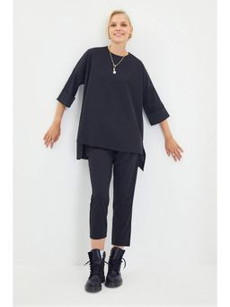 Trendyol - Women'S Black Solid/Plain Pattern Sets