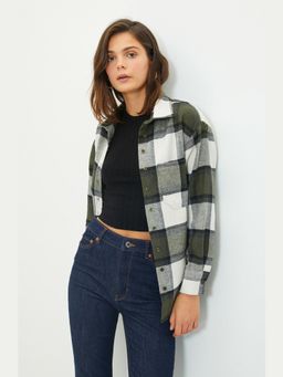 Trendyol - Black Textured Full Sleeves Shirt