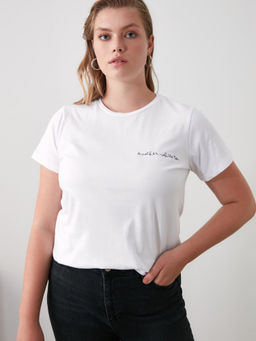 Trendyol - Multi-Color Embroidered Casual T-shirt (Pack of 2)
