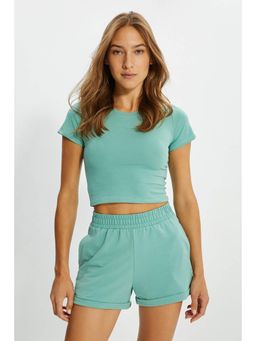Trendyol - Women'S Mint Solid/Plain Pattern Sets
