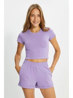Trendyol - Women'S Purple Solid/Plain Pattern Sets