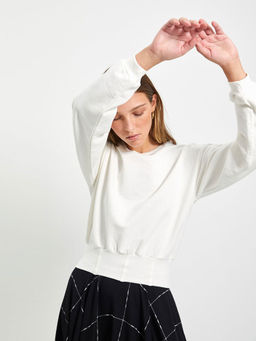 Trendyol - White Full Sleeves Solid Top
