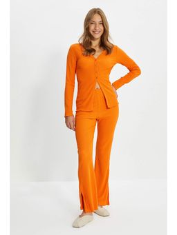 Trendyol - Women'S Cinamon Solid/Plain Pattern Tops