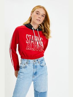 Trendyol - Women Red Sweatshirt