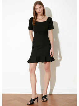 Trendyol - Black Square Neck Mini Dress