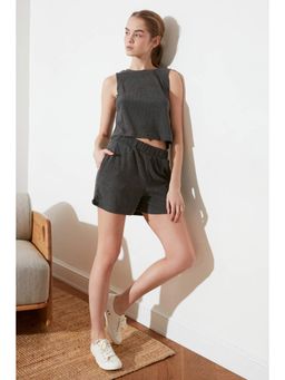 Trendyol - Women'S Anthracite Solid/Plain Pattern Sets