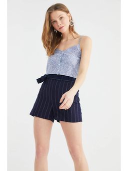 Trendyol - Women'S Blue Solid/Plain Pattern Tops