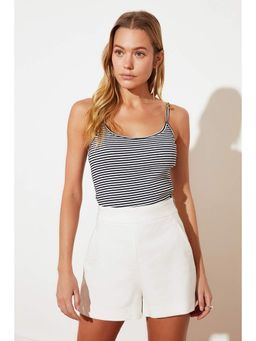 Trendyol - Women'S Navy Solid/Plain Pattern Tops