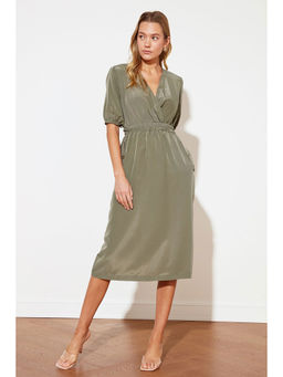 Trendyol - Olive Midi Dress