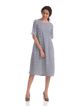 U.S. POLO ASSN. - Printed Modal Linen Dress