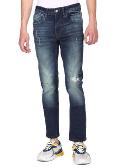 U.S. POLO ASSN. - Men Dark Blue Mid Rise Skinny Fit Jeans