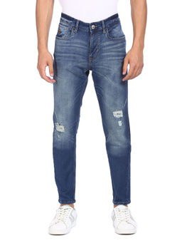 U.S. POLO ASSN. - Men Blue Brandon Slim Fit Distressed Jeans