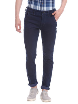 U.S. POLO ASSN. - Navy Blue Brandon Slim Tapered Fit Mid Rise Jeans
