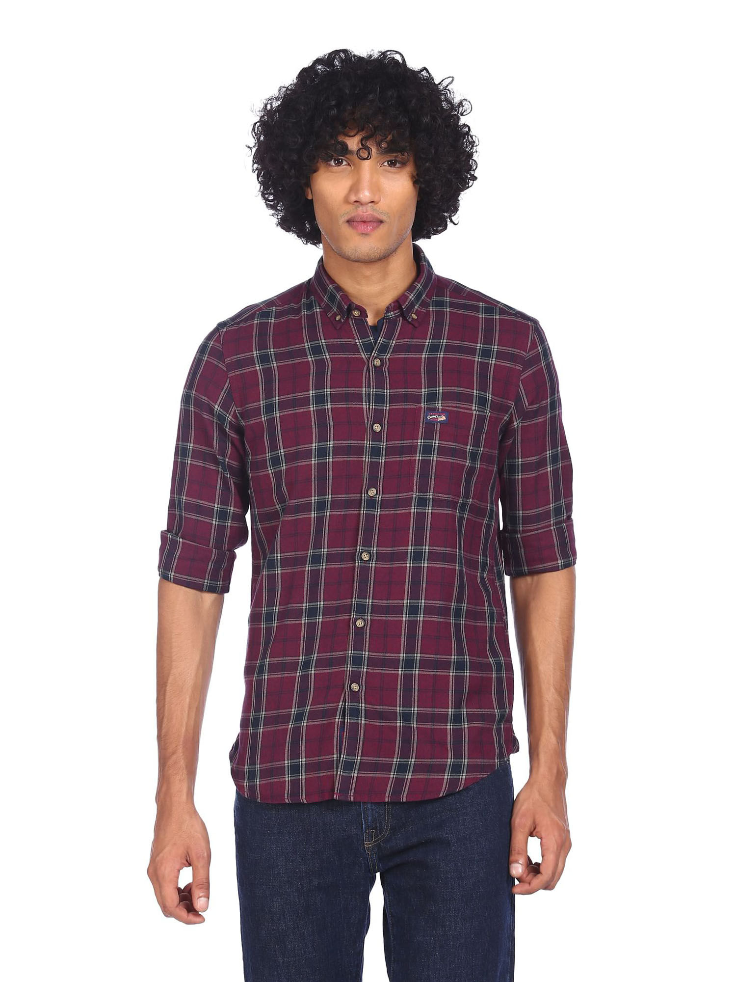 Buy U.S. POLO ASSN. Men Maroon Spread 