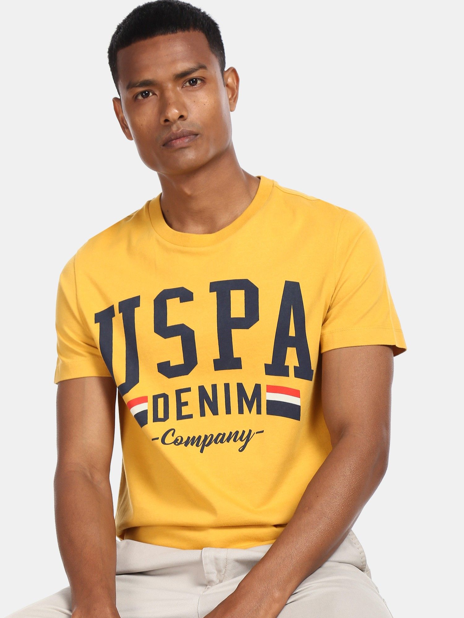 Buy U.S. Polo Assn. Men Yellow Brand 