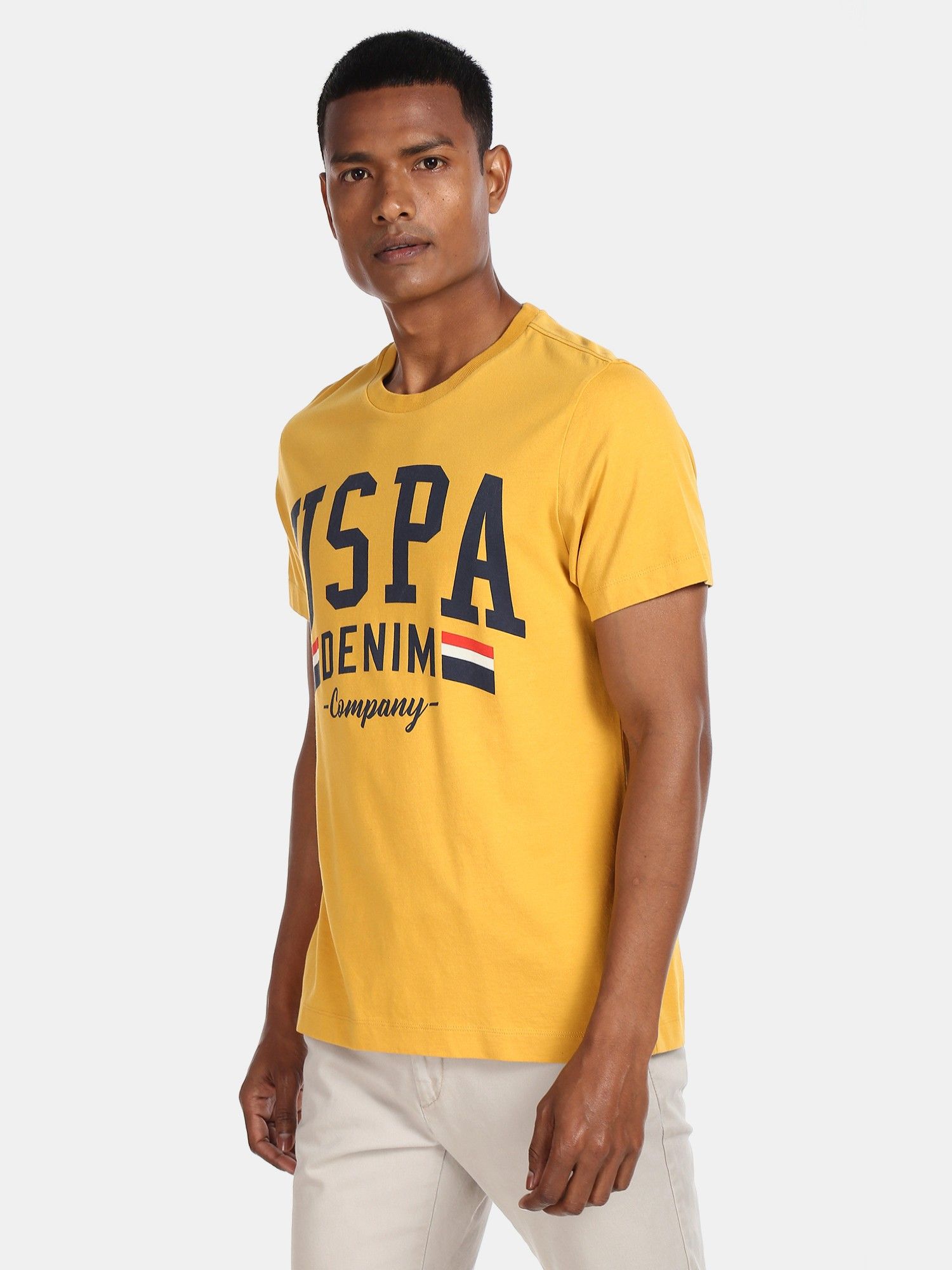 Buy U.S. Polo Assn. Men Yellow Brand 