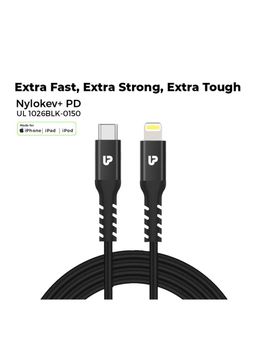 UltraProlink - UL1026 Nylokev+PD USB C to Lightning Cable with MFi Certified Compatible for iPhone1.5m