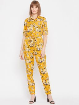 Uptownie - Yellow Printed Jumpsuit