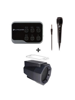 UltraProlink - UM1002 Sing Along Universal Karaoke Mic & Bluetooth Receiver with Echo+ FREE Speaker 5W