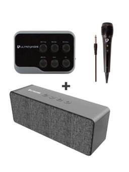 UltraProlink - UM1002 Sing Along Universal Karaoke Mic & Bluetooth Receiver with Echo +FREE Speaker 8W