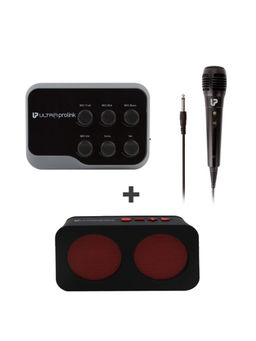 UltraProlink - UM1002 Sing Along Universal Karaoke Mic & Bluetooth Receiver with Echo+ FREE Speaker 3W
