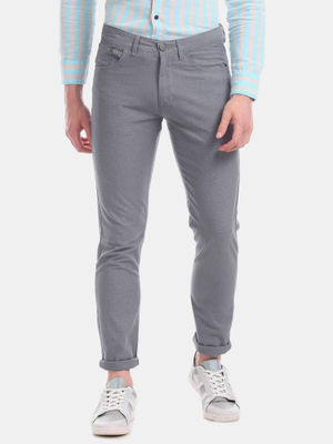 U.S. POLO ASSN. casual_trousers : Buy U.S. POLO ASSN. Men Grey Brandon ...