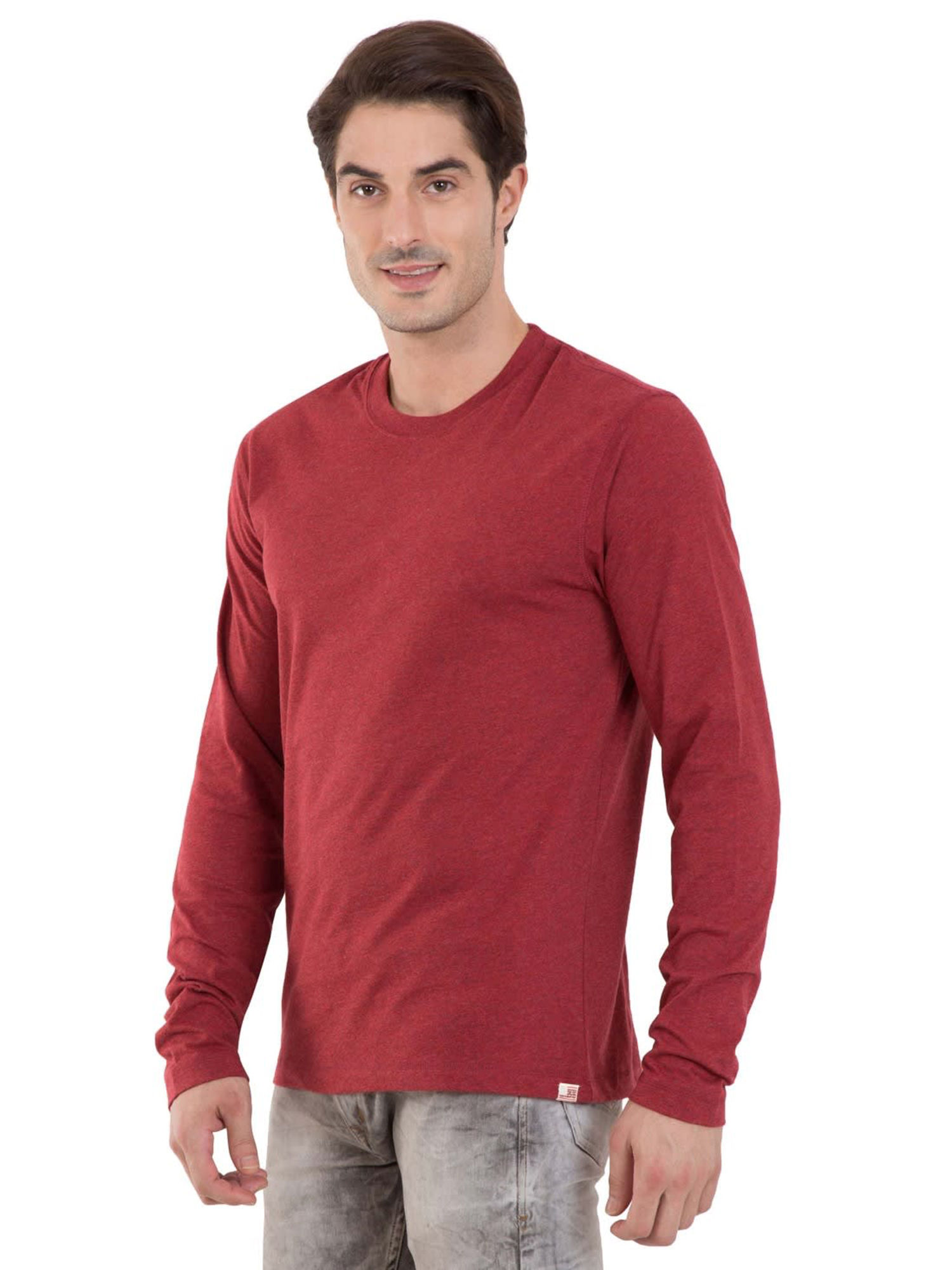 Jockey Red Melange Long Sleeve T-Shirt 