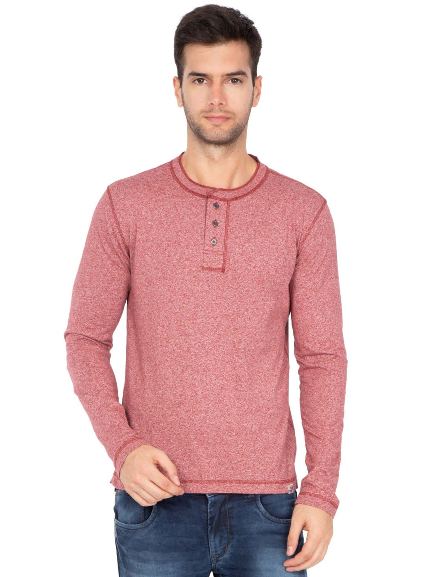 Buy Jockey Red Grindle Long Sleeve 