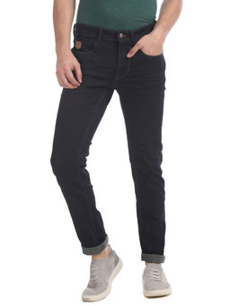 U.S. POLO ASSN. - Navy Blue Mid Rise Rinsed Jeans