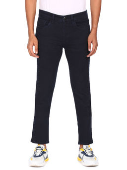 U.S. POLO ASSN. - Men Navy Blue Brandon Slim Tapered Fit Rinsed Jeans