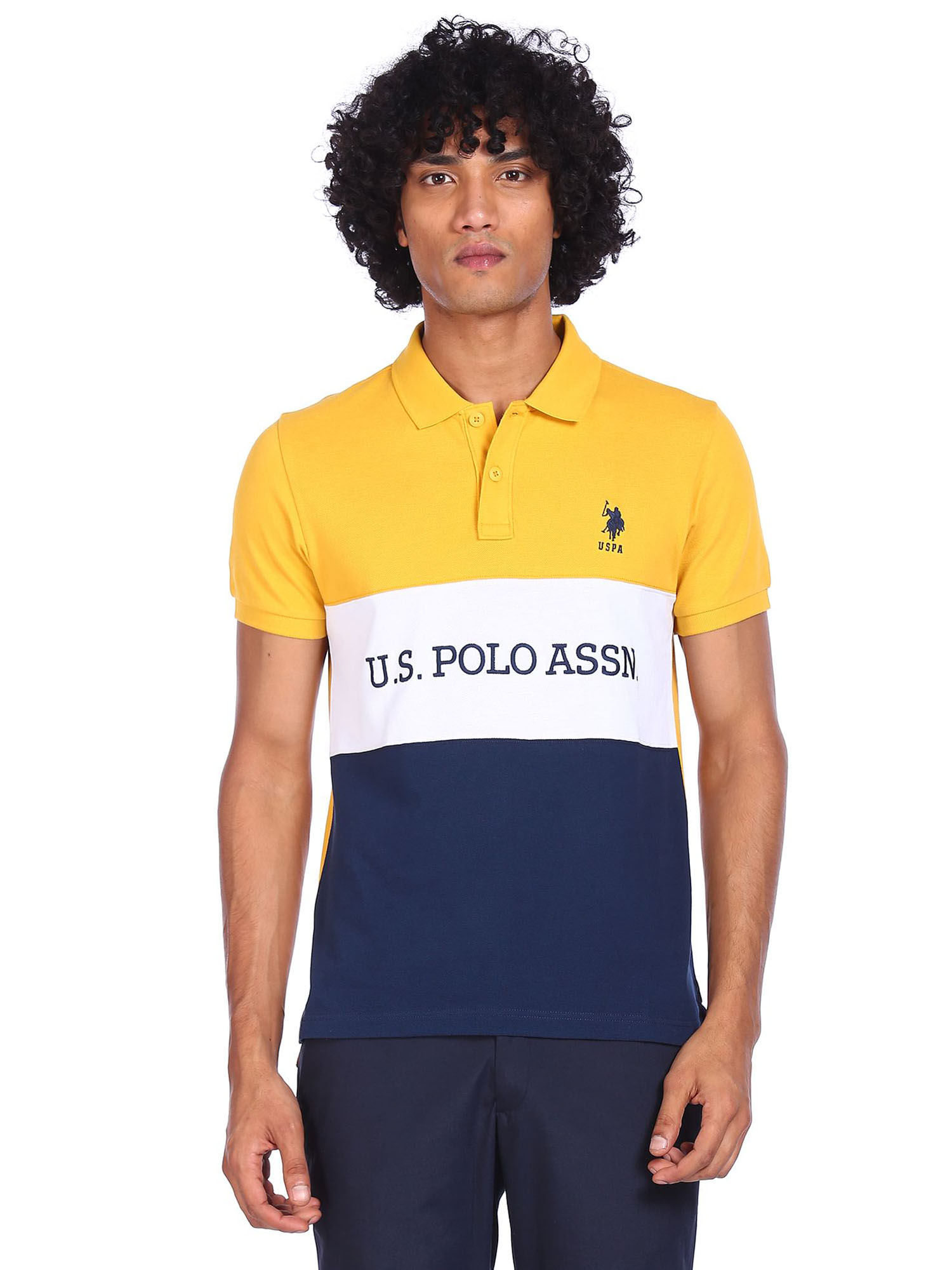 Buy U.S. POLO ASSN. Men Mustard Colour 