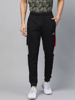 Alcis - Black Grey Colorblocked Track Pant