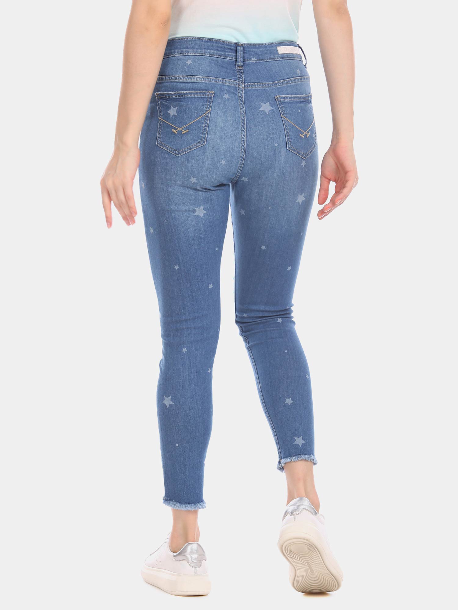 Buy U.S. Polo Assn. Blue High Waist Raw 