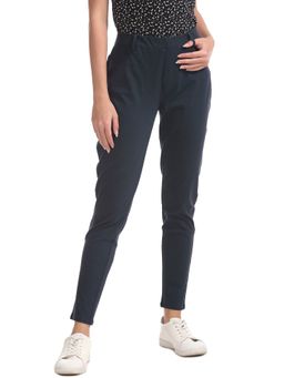 U.S. POLO ASSN. - Blue Standard Fit Solid Jeggings