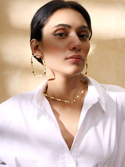 VARNIKA ARORA - Brazen Golden Earrings