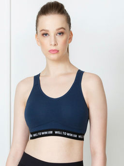 Van Heusen Woman Lingerie and Athleisure - Van Heusen Women Proactive Antibacterial & Wireless Sports Bra - Space Grey