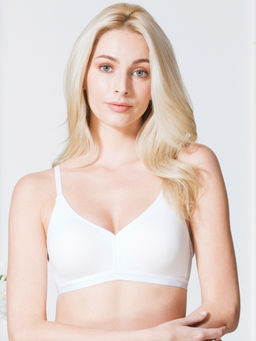Van Heusen Woman Lingerie and Athleisure - Van Heusen Women 4-Way Stretch & Non Padded Teen Bra - White