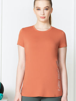 Van Heusen Woman Lingerie and Athleisure - Van Heusen Women Proactive Antibacterial & Round Neck T-Shirt - Rose Wood