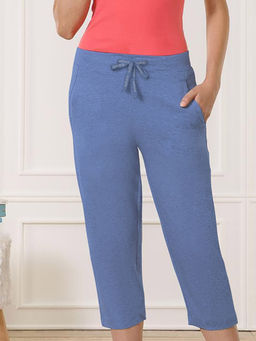 Van Heusen Woman Lingerie and Athleisure - Van Heusen Women Smart Tech Lounge Capris - Denim Melange