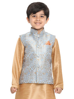 Vastramay - Boys Grey Nehru Jacket