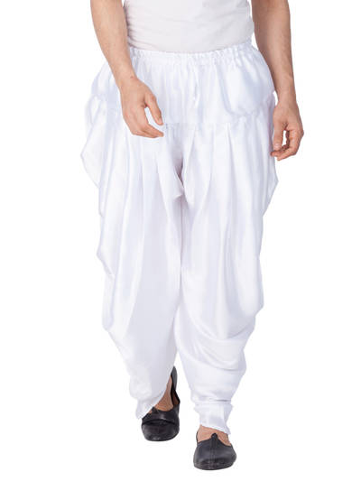 White Cotton Blend Dhoti