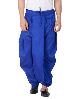 Vastramay - Blue Silk Blend Dhoti