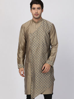Vastramay - Beige Cotton Blend Kurta