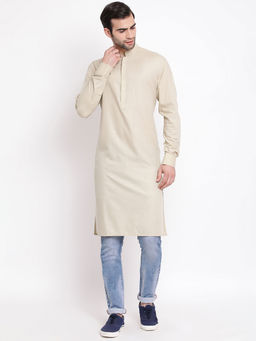 Vastramay - Green Cotton Blend Kurta