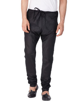 Vastramay - Black Silk Blend Churidar